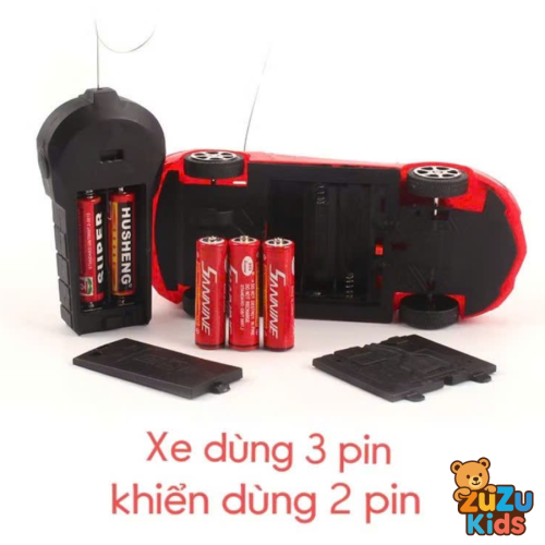 Xe Ô tô đua điều khiển từ xa không dây có đèn chạy bằng pin có đèn lead