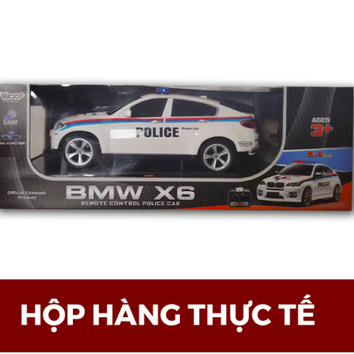 Xe Oto Đồ Chơi Cảnh Sát BMW X6 Điều Khiển Từ Xa