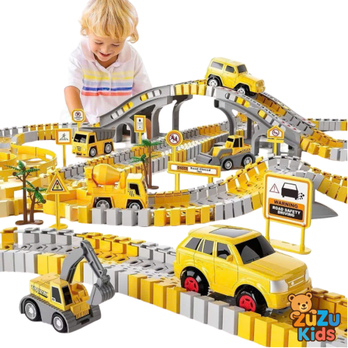 Bộ Đồ Chơi Đường Ray Ô Tô Xây Dựng Zuzu Kids – Kích Thích Sáng Tạo & Phát Triển Toàn Diện Cho Bé