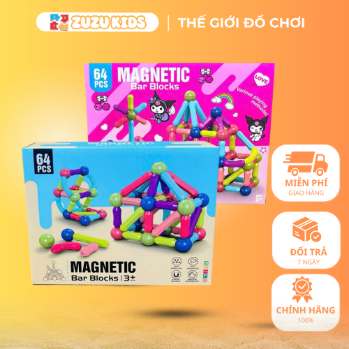 Bộ đồ chơi nam cham xếp hình 64 chi tiết