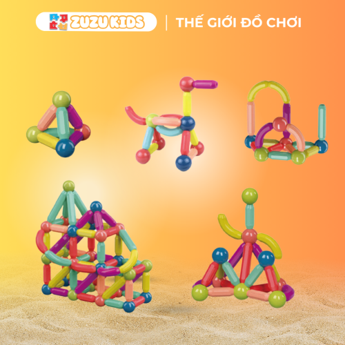 Bộ đồ chơi nam cham xếp hình 64 chi tiết