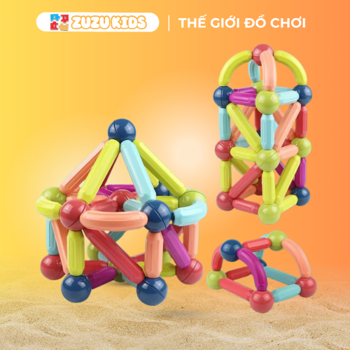 Bộ đồ chơi nam cham xếp hình 64 chi tiết